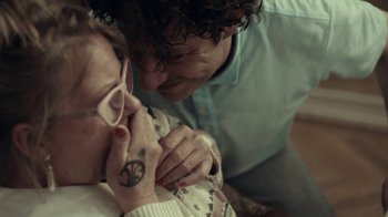 Movie still from “Alfons - Ganjaman” (2015), directed by Casper Balslev – Extreme Close Up shot, Over the shoulder angle