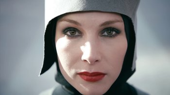 Movie still from “The Chemical Brothers - Go” (2015), directed by Michel Gondry – Close Up shot, Low angle