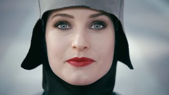 Movie still from “The Chemical Brothers - Go” (2015), directed by Michel Gondry – Extreme Close Up shot, Low angle