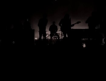 Movie still from “Phoenix - Chloroform” (2015), directed by Sofia Coppola – Wide shot, Low angle