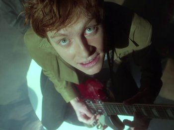Movie still from “The Eversons - Emily” (2015), directed by Thunderlips – Extreme Close Up shot, Overhead angle