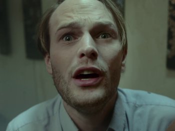 Movie still from “The Eversons - Emily” (2015), directed by Thunderlips – Close Up shot, Low angle