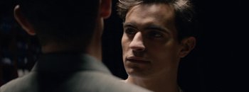 Movie still from “Josef Salvat - Hustler” (2015), directed by Casper Balslev – Close Up shot, Over the shoulder angle