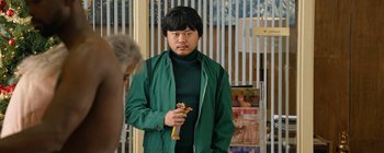 Movie still from “Skrillex - Doompy Poomp” (2015), directed by Manu Cossu – Medium shot, Over the shoulder angle