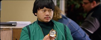 Movie still from “Skrillex - Doompy Poomp” (2015), directed by Manu Cossu – Close Up shot, Over the shoulder angle