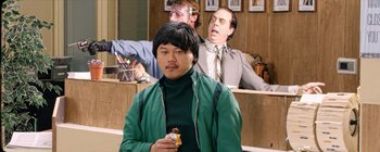 Movie still from “Skrillex - Doompy Poomp” (2015), directed by Manu Cossu – Medium shot, Over the shoulder angle