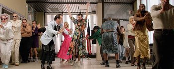 Movie still from “Skrillex - Doompy Poomp” (2015), directed by Manu Cossu – Wide shot, Low angle