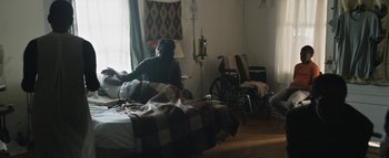 Movie still from “Flying Lotus - Coronus, The Terminator” (2015), directed by Young Replicant – Wide shot, High angle