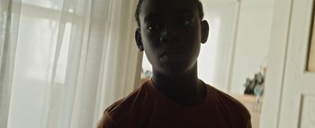 Movie still from “Flying Lotus - Coronus, The Terminator” (2015), directed by Young Replicant – Close Up shot, Low angle