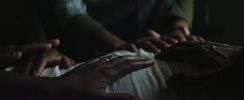 Movie still from “Flying Lotus - Coronus, The Terminator” (2015), directed by Young Replicant – Extreme Close Up shot, High angle