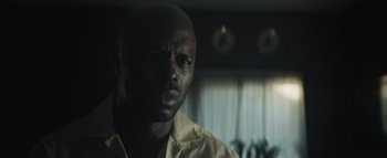 Movie still from “Flying Lotus - Coronus, The Terminator” (2015), directed by Young Replicant – Close Up shot, Low angle