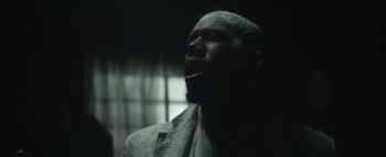 Movie still from “Flying Lotus - Coronus, The Terminator” (2015), directed by Young Replicant – Extreme Close Up shot, Low angle