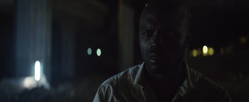 Movie still from “Flying Lotus - Coronus, The Terminator” (2015), directed by Young Replicant – Close Up shot, Low angle