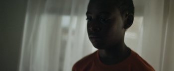 Movie still from “Flying Lotus - Coronus, The Terminator” (2015), directed by Young Replicant – Close Up shot, Over the shoulder angle