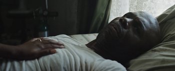 Movie still from “Flying Lotus - Coronus, The Terminator” (2015), directed by Young Replicant – Close Up shot, High angle