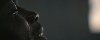 Movie still from “Flying Lotus - Coronus, The Terminator” (2015), directed by Young Replicant – Extreme Close Up shot, Low angle