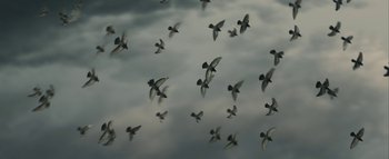 Movie still from “Flying Lotus - Coronus, The Terminator” (2015), directed by Young Replicant – Extreme Close Up shot, Low angle