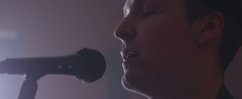 Movie still from “One Night Only - Plasticine” (2014), directed by Oscar Hudson – Extreme Close Up shot, Low angle