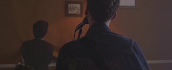 Movie still from “One Night Only - Plasticine” (2014), directed by Oscar Hudson – Close Up shot, Over the shoulder angle