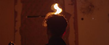 Movie still from “One Night Only - Plasticine” (2014), directed by Oscar Hudson – Extreme Close Up shot, Low angle