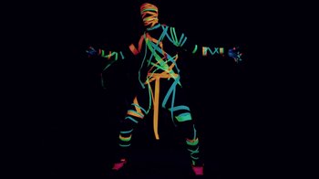 Movie still from “Major Lazer - Sweat” (2014), directed by Ryan Staake – Wide shot, Overhead angle