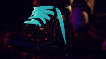 Movie still from “Major Lazer - Sweat” (2014), directed by Ryan Staake – Extreme Close Up shot, High angle