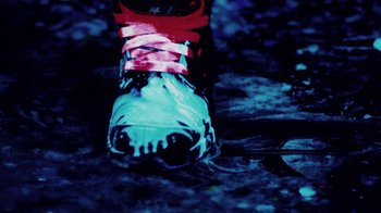 Movie still from “Major Lazer - Sweat” (2014), directed by Ryan Staake – Extreme Close Up shot, Overhead angle