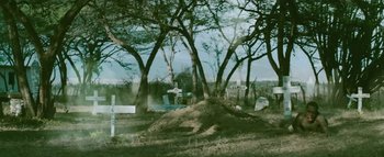 Movie still from “Little Dragon - Pretty Girls” (2014), directed by Nabil Elderkin – Wide shot, High angle