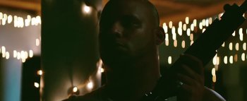 Movie still from “Little Dragon - Pretty Girls” (2014), directed by Nabil Elderkin – Close Up shot, Low angle