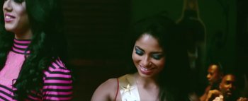 Movie still from “Little Dragon - Pretty Girls” (2014), directed by Nabil Elderkin – Close Up shot, Low angle