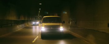 Movie still from “Little Dragon - Pretty Girls” (2014), directed by Nabil Elderkin – Wide shot, Low angle