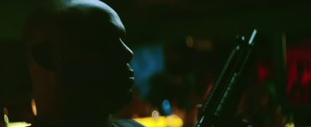 Movie still from “Little Dragon - Pretty Girls” (2014), directed by Nabil Elderkin – Extreme Close Up shot, Low angle