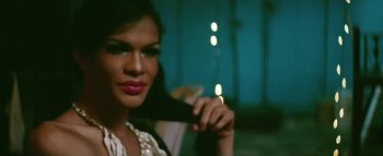 Movie still from “Little Dragon - Pretty Girls” (2014), directed by Nabil Elderkin – Close Up shot, Low angle