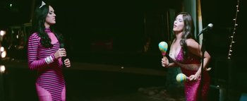 Movie still from “Little Dragon - Pretty Girls” (2014), directed by Nabil Elderkin – Medium shot, Low angle