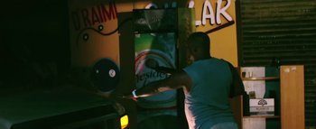 Movie still from “Little Dragon - Pretty Girls” (2014), directed by Nabil Elderkin – Medium shot, Low angle