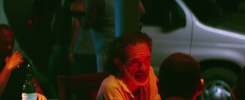 Movie still from “Little Dragon - Pretty Girls” (2014), directed by Nabil Elderkin – Close Up shot, Over the shoulder angle