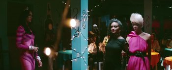 Movie still from “Little Dragon - Pretty Girls” (2014), directed by Nabil Elderkin – Medium shot, Low angle