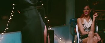 Movie still from “Little Dragon - Pretty Girls” (2014), directed by Nabil Elderkin – Medium shot, Low angle