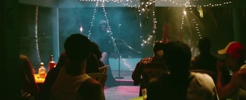 Movie still from “Little Dragon - Pretty Girls” (2014), directed by Nabil Elderkin – Wide shot, Low angle