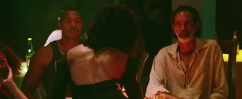 Movie still from “Little Dragon - Pretty Girls” (2014), directed by Nabil Elderkin – Medium shot, Over the shoulder angle