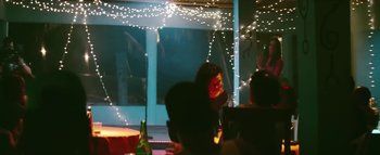 Movie still from “Little Dragon - Pretty Girls” (2014), directed by Nabil Elderkin – Medium shot, Low angle