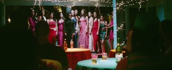 Movie still from “Little Dragon - Pretty Girls” (2014), directed by Nabil Elderkin – Medium shot, Low angle