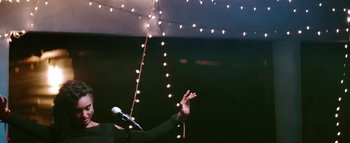 Movie still from “Little Dragon - Pretty Girls” (2014), directed by Nabil Elderkin – Medium shot, Low angle