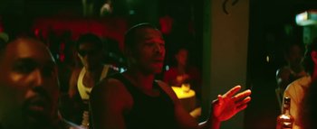 Movie still from “Little Dragon - Pretty Girls” (2014), directed by Nabil Elderkin – Medium shot, Low angle