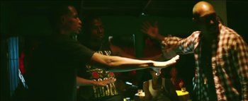 Movie still from “Little Dragon - Pretty Girls” (2014), directed by Nabil Elderkin – Medium shot, Low angle