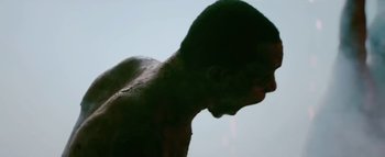 Movie still from “Little Dragon - Pretty Girls” (2014), directed by Nabil Elderkin – Extreme Close Up shot, Low angle