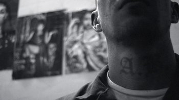 Movie still from “FKA Twigs - Video Girl” (2014), directed by Kahlil Joseph – Extreme Close Up shot, Low angle