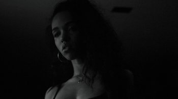 Movie still from “FKA Twigs - Video Girl” (2014), directed by Kahlil Joseph – Close Up shot, Low angle