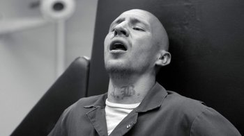 Movie still from “FKA Twigs - Video Girl” (2014), directed by Kahlil Joseph – Close Up shot, Overhead angle