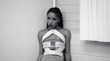 Movie still from “FKA Twigs - Video Girl” (2014), directed by Kahlil Joseph – Medium shot, Low angle